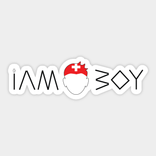 I am a Swiss boy Sticker